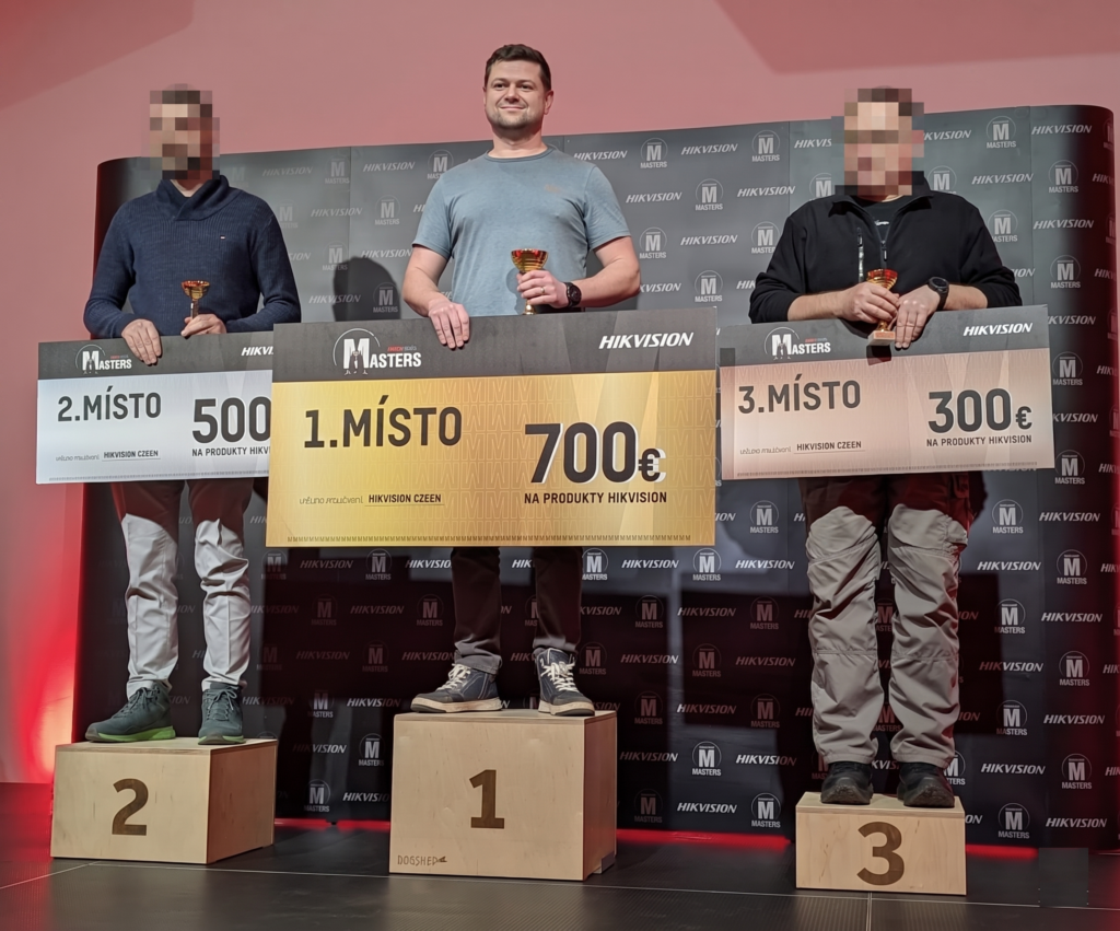 1. místo v celorepublikové soutěži Hikvision Hikmaster – montáž alarmů Hikvision AX PRO – Technik RBK